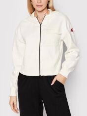 Акція на Толстовка на блискавці з капюшоном жіноча Fila FAW0014-10000 M Бежева від Rozetka
