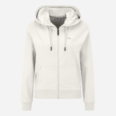 Акція на Толстовка на блискавці з капюшоном жіноча Fila FAW0352-10020 S Молочна від Rozetka