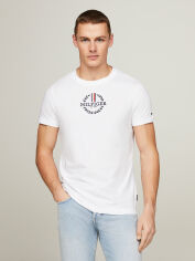 Акція на Футболка бавовняна чоловіча Tommy Hilfiger MW0MW34388-YBR M Біла від Rozetka