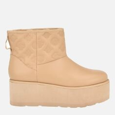 Акція на Жіночі зимові чоботи Guess 739442371 36.5 (6M) 23 см Бежеві від Rozetka