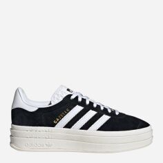 Акція на Жіночі кеди низькі adidas Originals Gazelle Bold HQ6912 (7UK) 40.5 Чорні від Rozetka