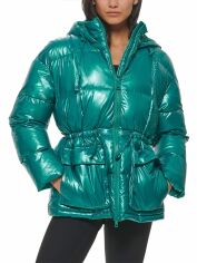 Акція на Куртка демісезонна з капюшоном жіноча Levi's 221734555 XL Зелена від Rozetka