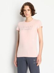 Акція на Футболка бавовняна жіноча Armani Exchange 223464613 XS Рожева від Rozetka