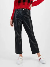 Акція на Штани зі штучної шкіри жіночі Tommy Hilfiger 930815043 29 Чорні від Rozetka
