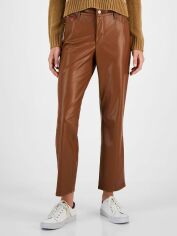 Акція на Штани зі штучної шкіри жіночі Tommy Hilfiger 729770691 29 Коричневі від Rozetka