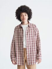 Акція на Сорочка бавовняна оверсайз чоловіча Calvin Klein 45792255 XL Червона від Rozetka