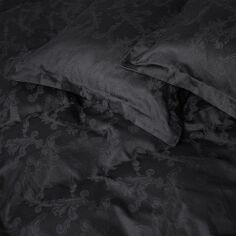 Акція на Комплект постільної білизни MirSon Двоспальний 175x210 см 6031 Count Black Сатин Жакард від Rozetka