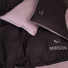 Акція на Комплект постільної білизни Mirson Полуторний Євро 160х220 см 0165+0211 Cappuccino Corner Сатин від Rozetka
