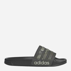 Акція на Чоловічі шльопанці для пляжу Adidas Adilette Shower IG3683 40.5 Чорні з хакі від Rozetka
