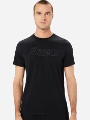 Акція на Футболка довга чоловіча ASICS Logo SS TEE 2031E188-002 XL Чорна від Rozetka