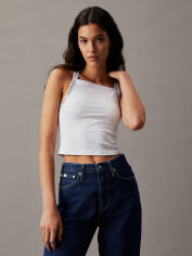 Акція на Топ жіночий Calvin Klein Jeans J20J223110-YAF XS Білий від Rozetka