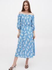 Акція на Плаття міді літнє жіноче EQUILIBRI SVT Dress Cotton S Синє від Rozetka