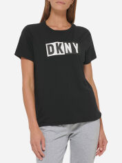 Акція на Футболка жіноча DKNY 909313499 XS Чорна від Rozetka