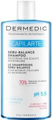 Акція на Шампунь для жирного волосся Dermedic Capilarte Sebu-Balance Відновлення мікробіому шкіри голови 300 мл від Rozetka