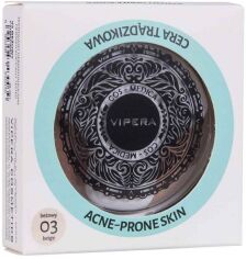 Акція на Компактна пудра Vipera Cos-Medica Smooth Finish Рисова для шкіри з акне №03 Beige 13 г від Rozetka