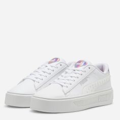Акція на Жіночі кеди низькі Puma Smash Platform V3 Girlpower 39510301 41 (7.5UK) 26.5 см Puma White-Puma Silver-Passionfruit від Rozetka