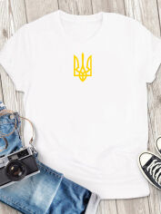 Акція на Футболка бавовняна довга чоловіча Love&Live Golden Coat of Arms LLP04804 S Біла від Rozetka