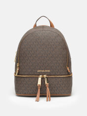Акція на Рюкзак жіночий Michael Kors Rhea Zip 30S7GEZB1B-200 Brown від Rozetka