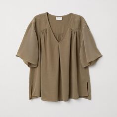 Акція на Блузка жіноча H&M 0635049_хак 34 Хакі від Rozetka