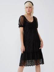 Акція на Плаття міді літнє жіноче Zara XAZ245209VJID S Чорне від Rozetka