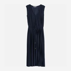 Акція на Плаття довге літнє жіноче H&M XAZ169717EZTE L Темно-синє від Rozetka