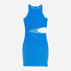 Акція на Плаття коротке літнє жіноче H&M XAZ328970CCXA M Блакитне з синім від Rozetka
