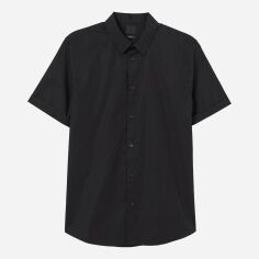 Акція на Сорочка бавовняна чоловіча H&M XAZ167688XWMA XS Чорна від Rozetka