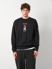 Акція на Світшот оверсайз чоловічий H&M 1003931_рука M Чорний від Rozetka