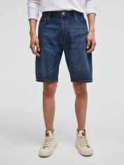Акція на Шорти джинсові чоловічі Pull & Bear XAZ373625JOHD 38 Сині від Rozetka