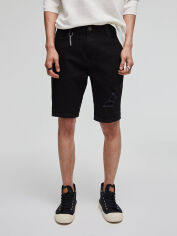 Акція на Шорти джинсові чоловічі Pull & Bear XAZ374067HLET 36 Чорні від Rozetka