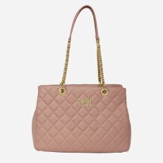Акція на Сумка шопер жіноча зі штучної шкіри Cavalli Class Alessia CCHB01262300 Рожева від Rozetka