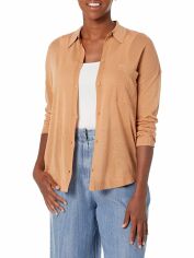 Акція на Кардиган в'язаний жіночий Armani Exchange 379236691 XS Коричневий від Rozetka