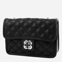 Акція на Сумка крос-боді через плече жіноча з екошкіри маленька Valiria Fashion ODA8186 Чорна від Rozetka