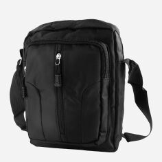 Акція на Сумка крос-боді через плече чоловіча тканинна Valiria Fashion 5DETAA543-2 Чорна від Rozetka