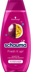Акція на Шампунь Schauma Fresh it up! з екстрактом маракуї для жирних коренів та сухих кінчиків 400 мл від Rozetka