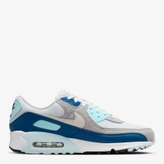 Акція на Чоловічі кросівки Nike Air Max 90 FN6958-001 47 (12.5US) 30.5 см Сірі/Сині від Rozetka