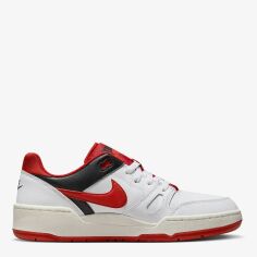 Акція на Чоловічі кеди низькі Nike Full Force Low FB1362-102 40.5 (7.5US) 25.5 см Білі/Червоні від Rozetka