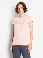 Акція на Футболка бавовняна жіноча Armani Exchange 223464613 L Рожева від Rozetka