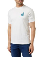Акція на Футболка бавовняна довга чоловіча Armani Exchange 915444180 XXL Біла від Rozetka