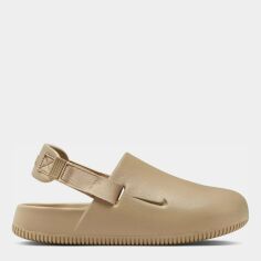 Акція на Жіночі крокси Nike Calm Mule FB2185-200 36.5 (6US) 23 см Бежеві від Rozetka