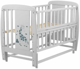 Акція на Детская кроватка Babyroom Жирафик маятник DJMO-02 серый (625361) від Stylus