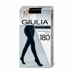 Акція на Колготки жіночі Giulia Soft Cashmere Touch теплі, 180 DEN, Nero, розмір 3 від Eva