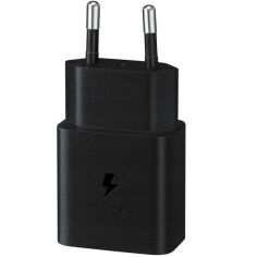 Акція на Сетевое зарядное устройство Samsung 15Вт USB-С Black (EP-T1510NBEGEU) від MOYO