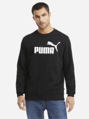 Акція на Світшот на флісі чоловічий Puma Ess Big Logo Crew Fl 58667801 2XL Чорний від Rozetka