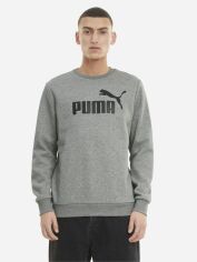 Акція на Світшот на флісі чоловічий Puma Ess Big Logo Crew Fl 58667803 XL Сірий від Rozetka