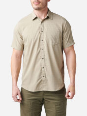 Акція на Сорочка літня чоловіча 5.11 Tactical Aerial Short Sleeve Shirt 71378-055 S Khaki від Rozetka