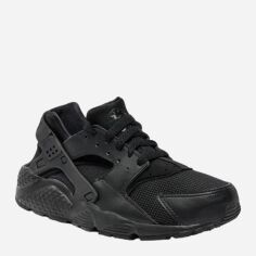 Акція на Підліткові кросівки для хлопчика Nike Huarache Run 654275-016 37.5 Чорні від Rozetka