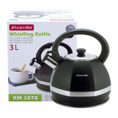 Акція на Чайник со свистком Kamille 3л 1078 від Podushka
