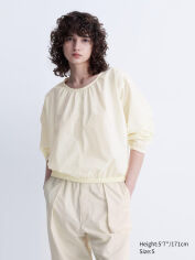 Акція на Блузка жіноча Uniqlo 370678756 XL Молочна від Rozetka