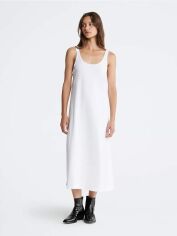 Акція на Сукня міді літня жіноча Calvin Klein 527194025 M Біла від Rozetka